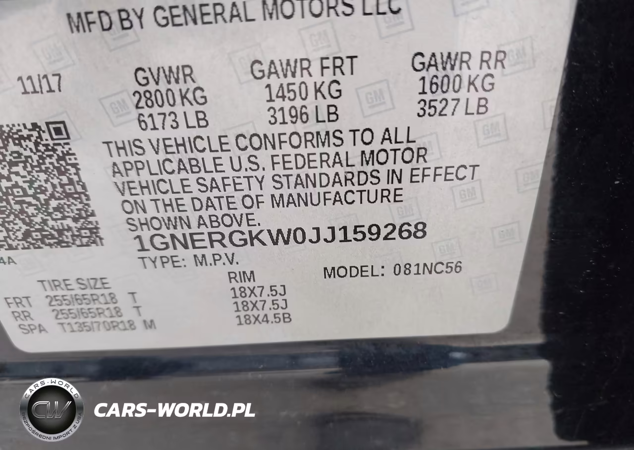 2018 Chevrolet Traverse 1Lt VIN:1GNERGKW0JJ159268 - 9
