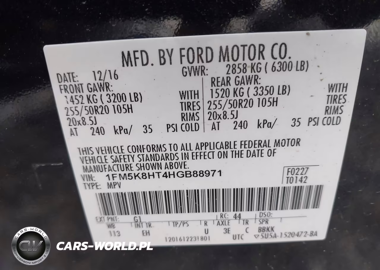 2017 Ford Explorer Platinum VIN:1FM5K8HT4HGB88971 - 9