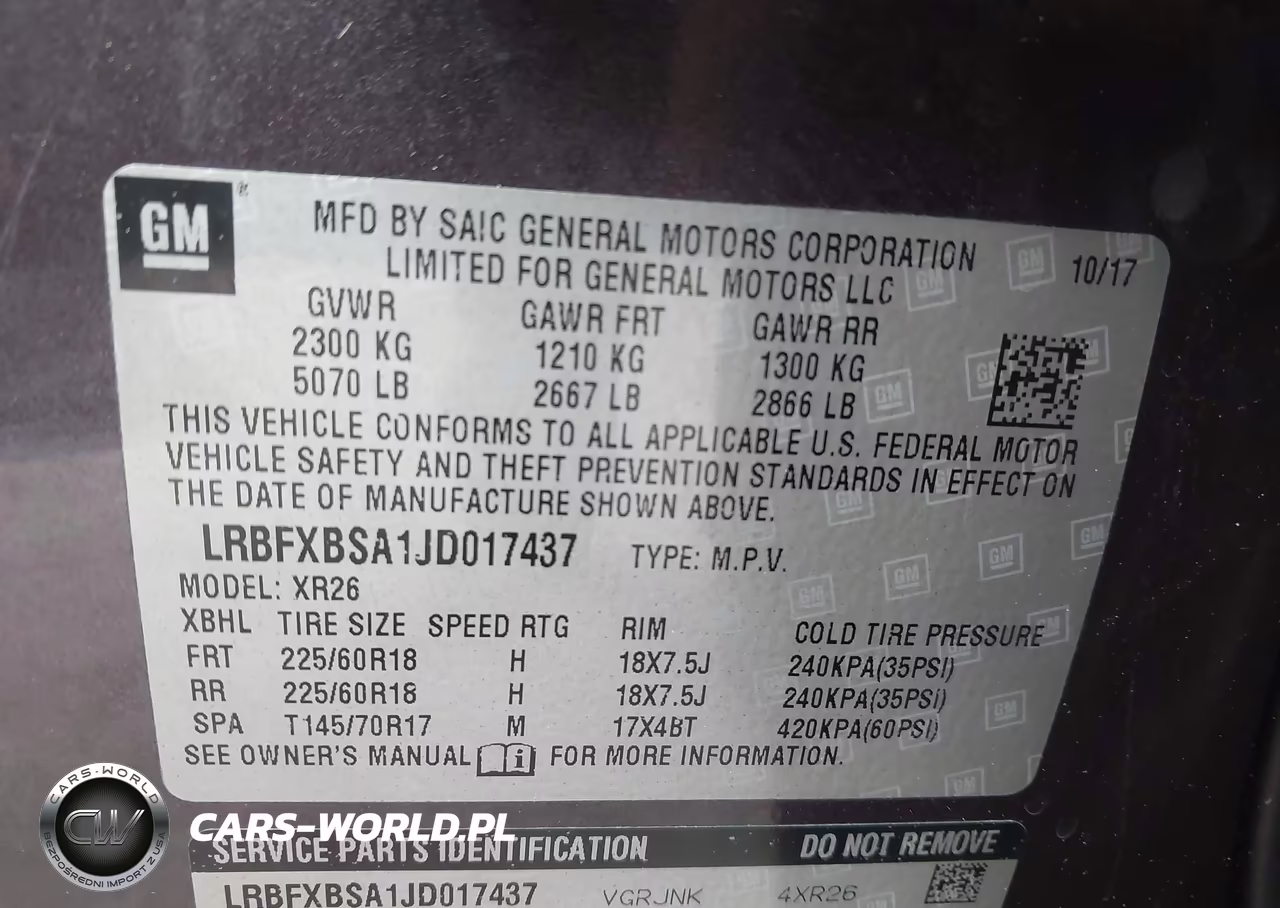 2018 Buick Envision Preferred VIN:LRBFXBSA1JD017437 - 9