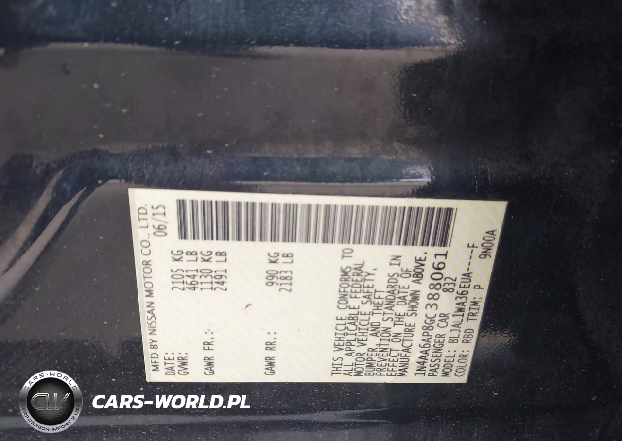 2016 Nissan Maxima 3.5 Sr VIN:1N4AA6AP8GC388061 - 9