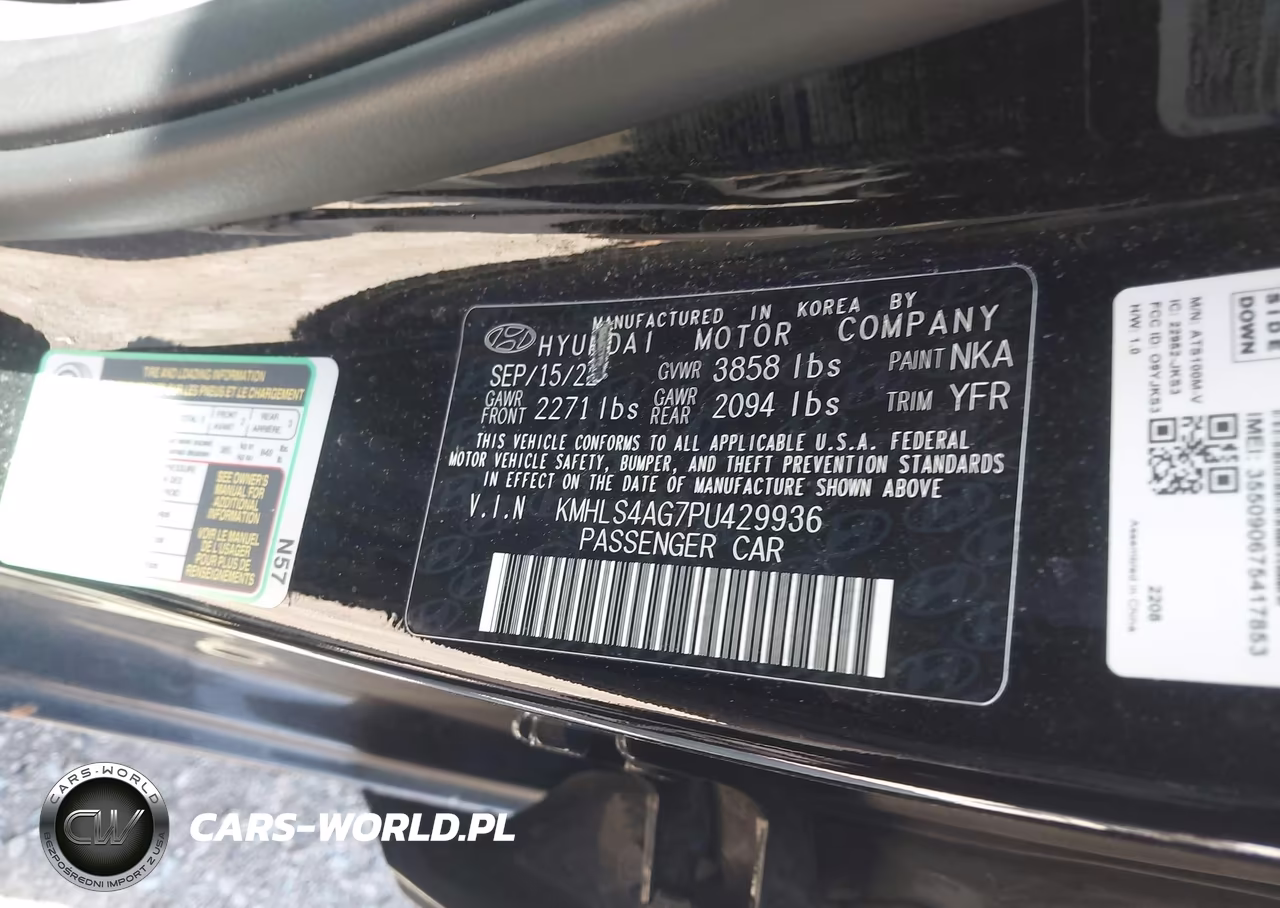 2023 Hyundai Elantra Sel VIN:KMHLS4AG7PU429936 - 9