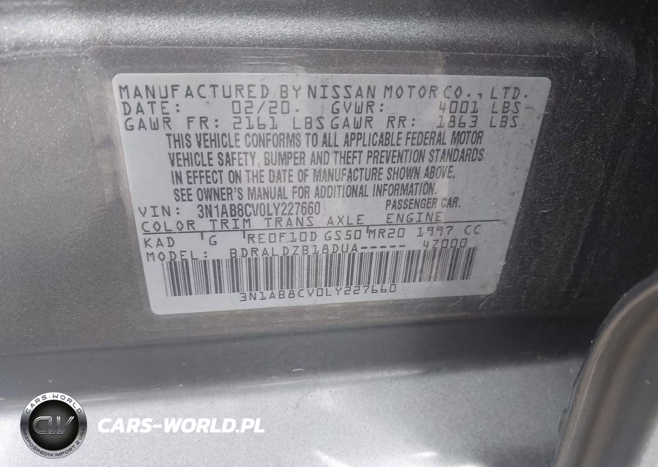 2020 Nissan Sentra Sv Xtronic Cvt VIN:3N1AB8CV0LY227660 - 9