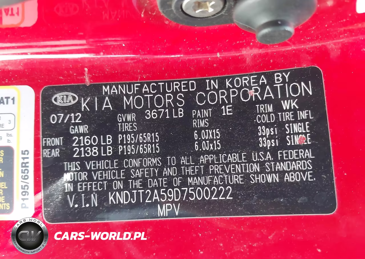 2013 Kia Soul VIN:KNDJT2A59D7500222 - 9