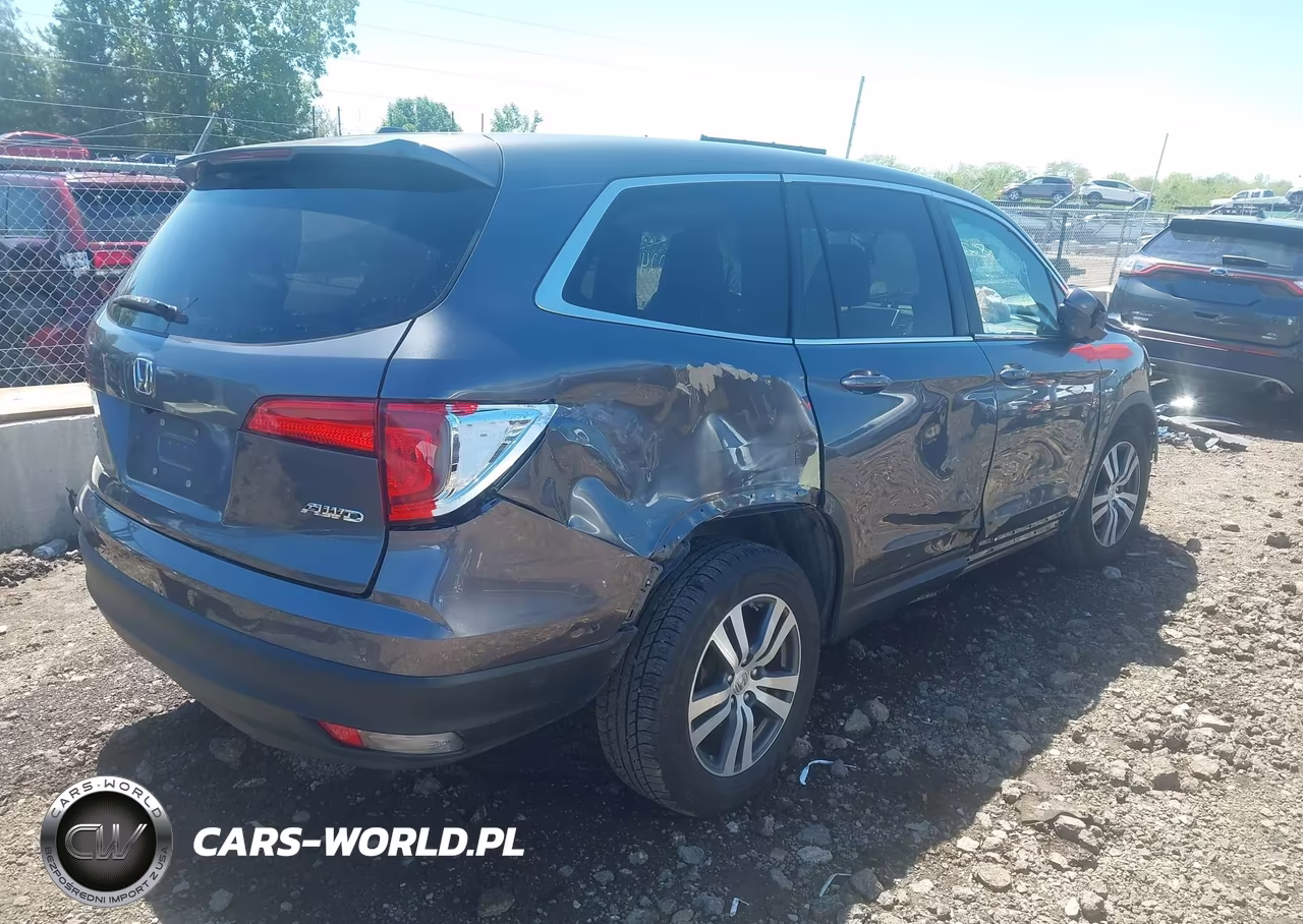 2017 Honda Pilot Ex-L VIN:5FNYF6H72HB009558 - 4