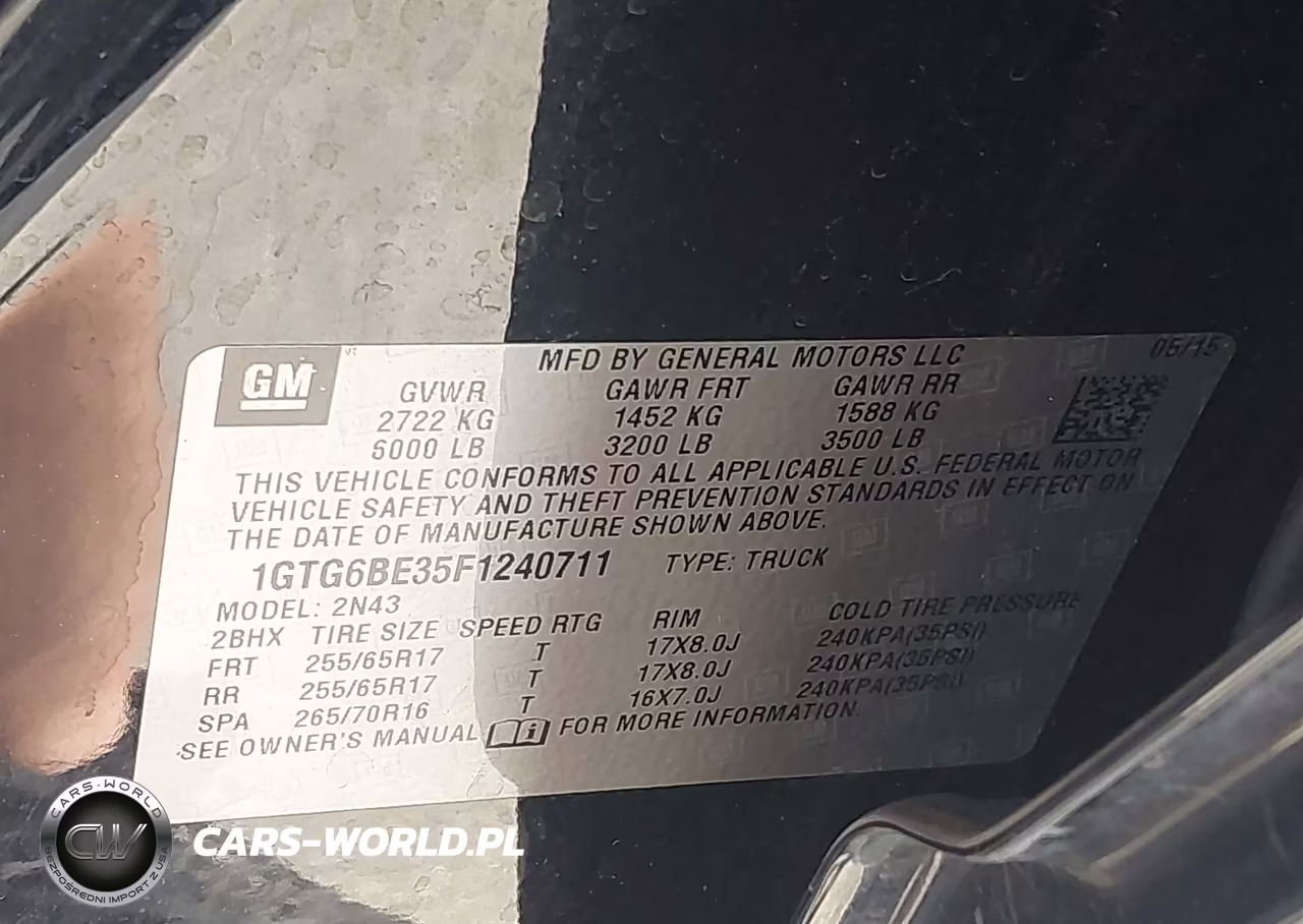 2015 GMC Canyon Sle VIN:1GTG6BE35F1240711 - 9
