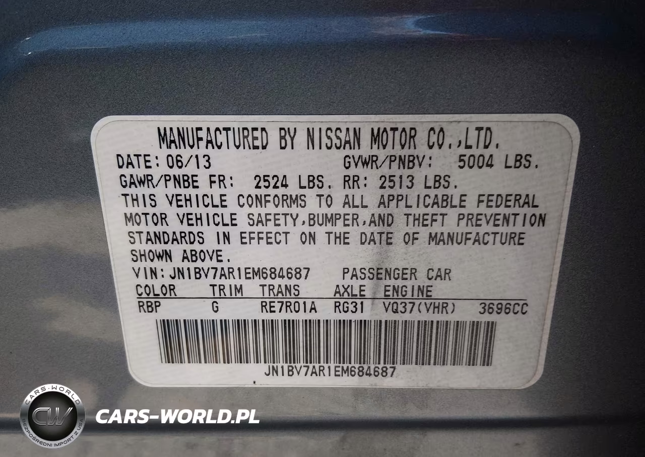 2014 Infiniti Q50 Premium VIN:JN1BV7AR1EM684687 - 9