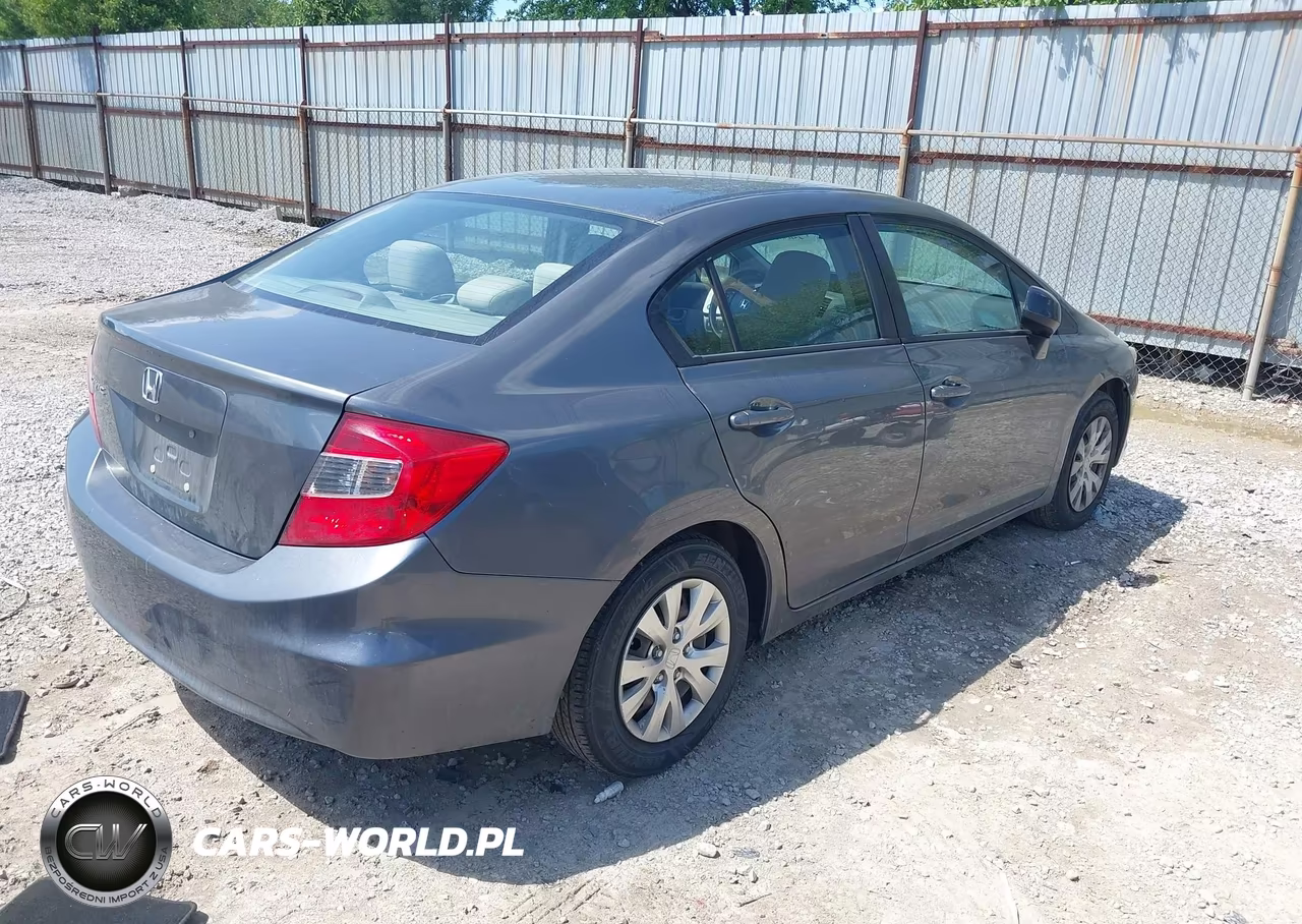2012 Honda Civic Lx VIN:19XFB2F53CE098794 - 4