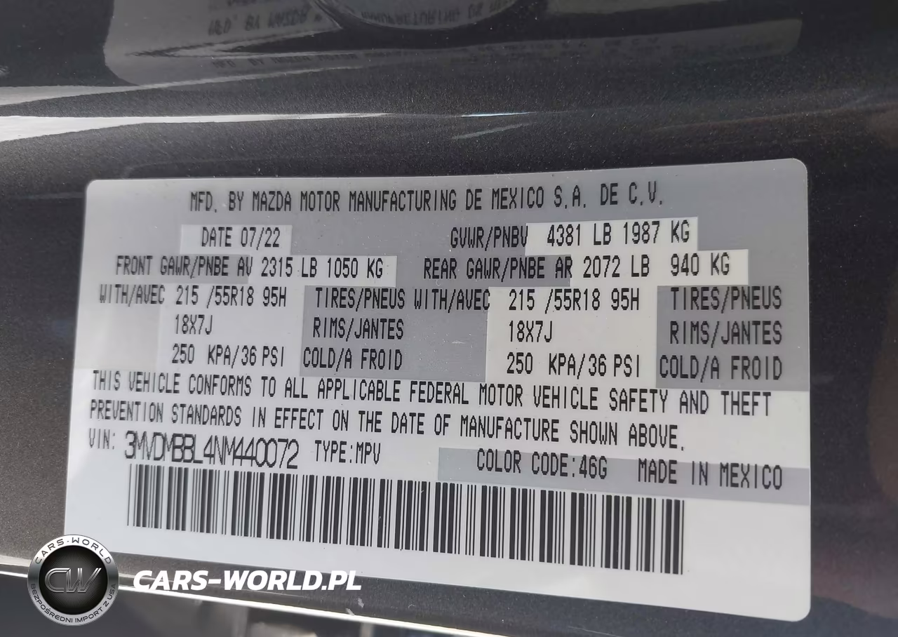 2022 Mazda Cx-30 Select VIN:3MVDMBBL4NM440072 - 9