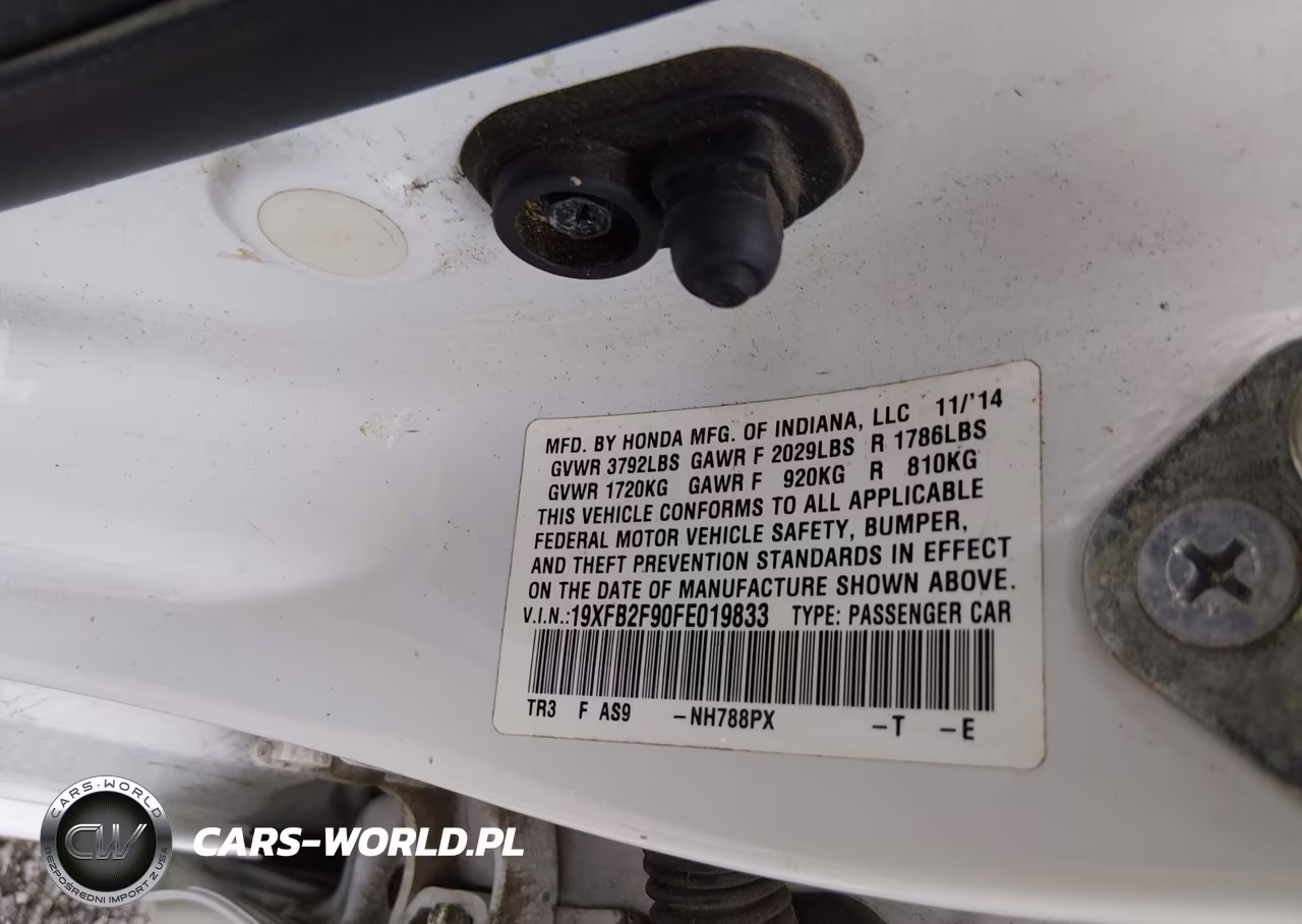2015 Honda Civic Ex-L VIN:19XFB2F90FE019833 - 9