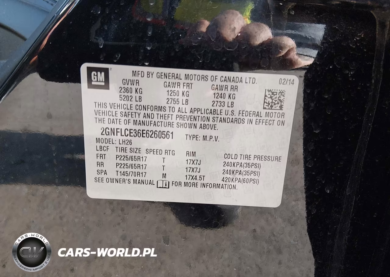 2014 Chevrolet Equinox 2Lt VIN:2GNFLCE36E6260561 - 9