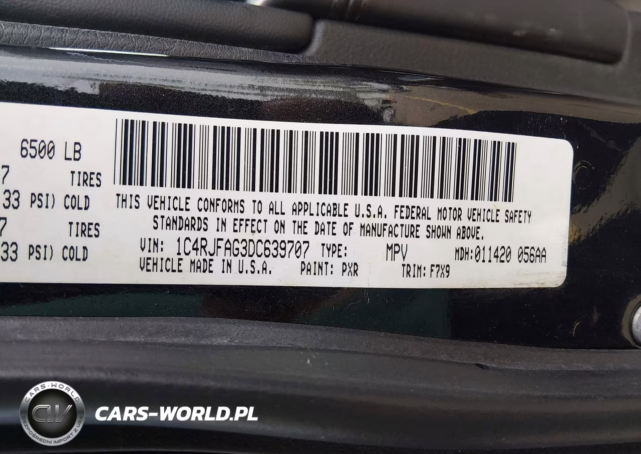 2013 Jeep Grand Cherokee Laredo VIN:1C4RJFAG3DC639707 - 9