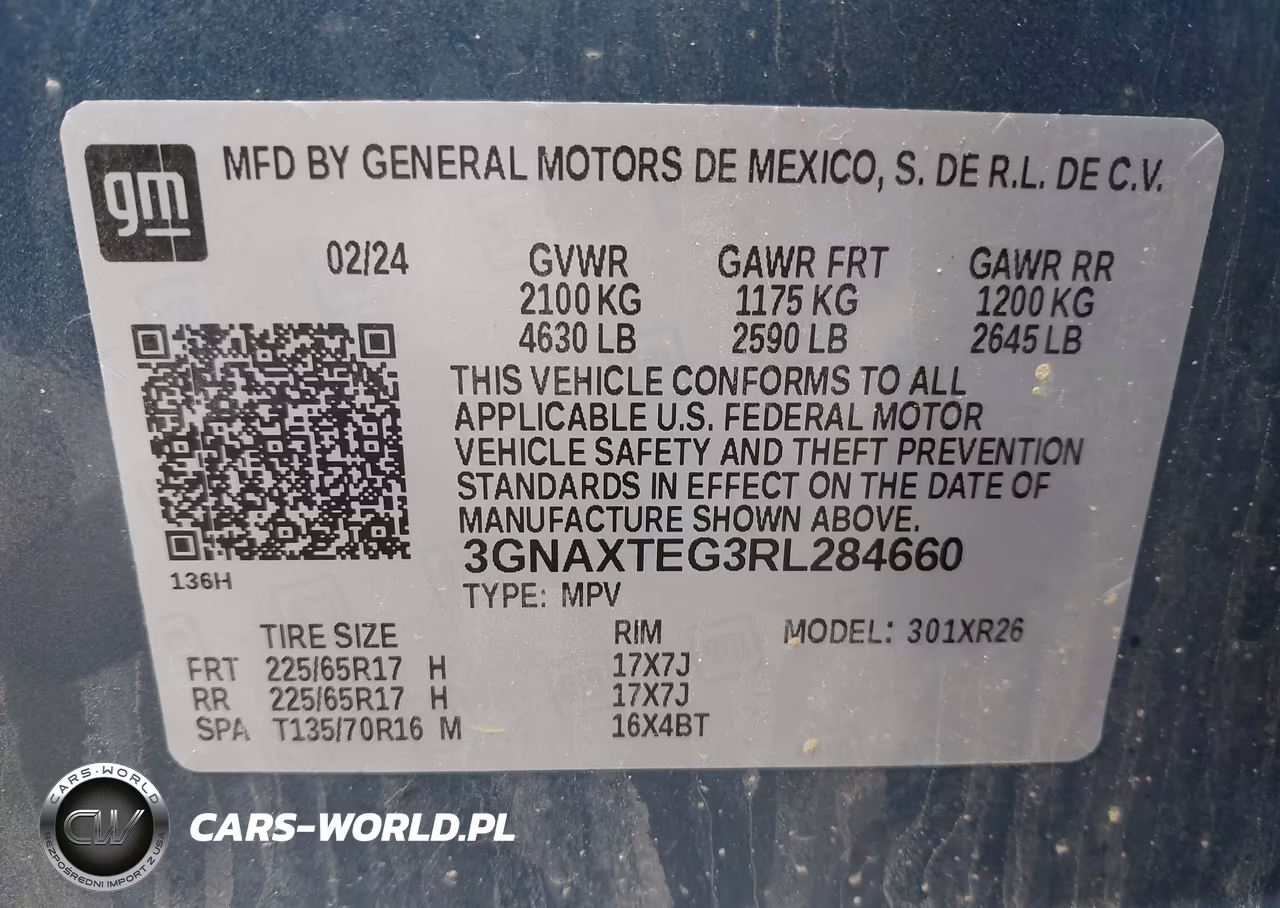 2024 Chevrolet Equinox Awd 2Fl VIN:3GNAXTEG3RL284660 - 9