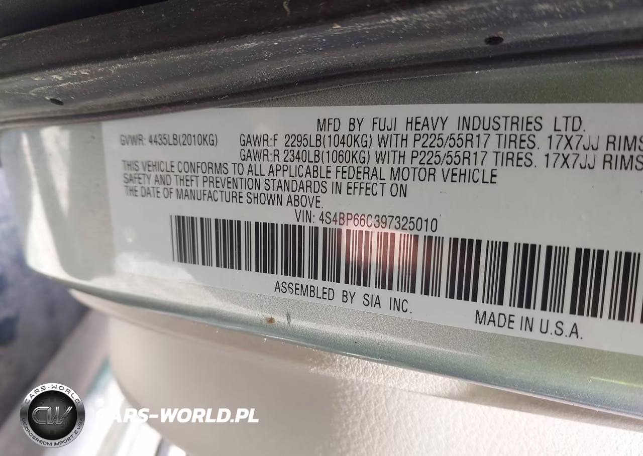 2009 Subaru Outback 2.5I Limited VIN:4S4BP66C397325010 - 9