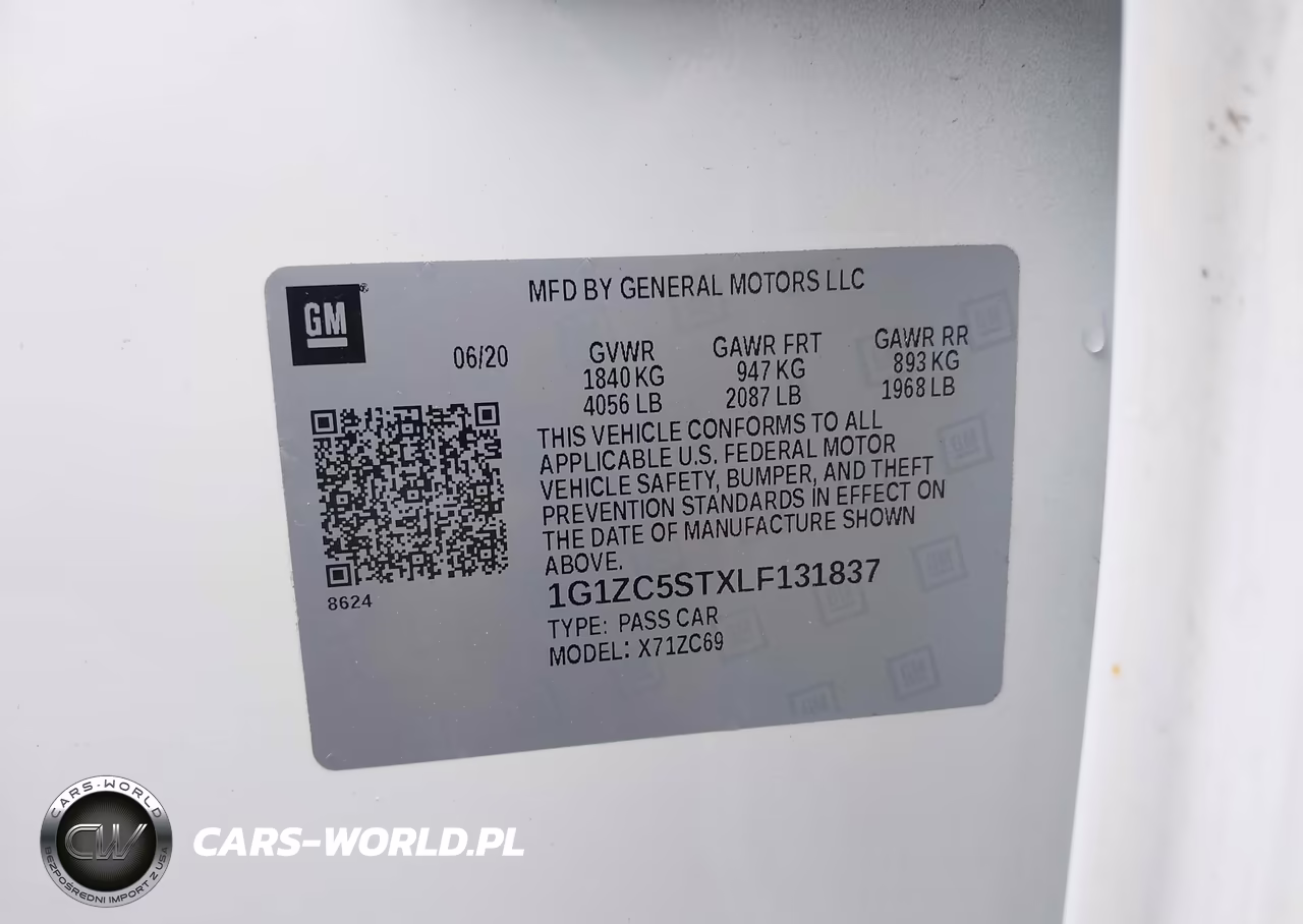 2020 Chevrolet Malibu Fwd 1Fl VIN:1G1ZC5STXLF131837 - 9