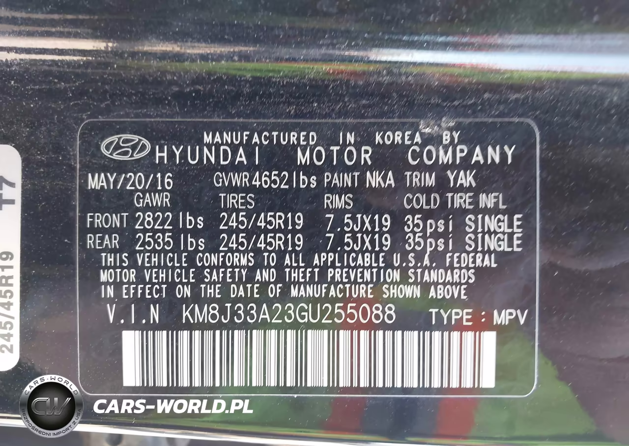 2016 Hyundai Tucson Limited VIN:KM8J33A23GU255088 - 9