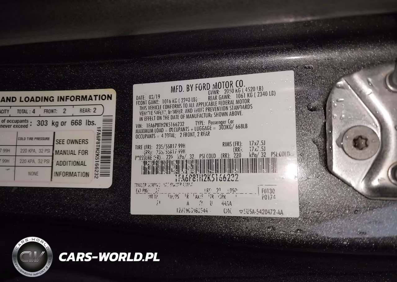 2019 Ford Mustang Ecoboost VIN:1FA6P8TH2K5166232 - 9