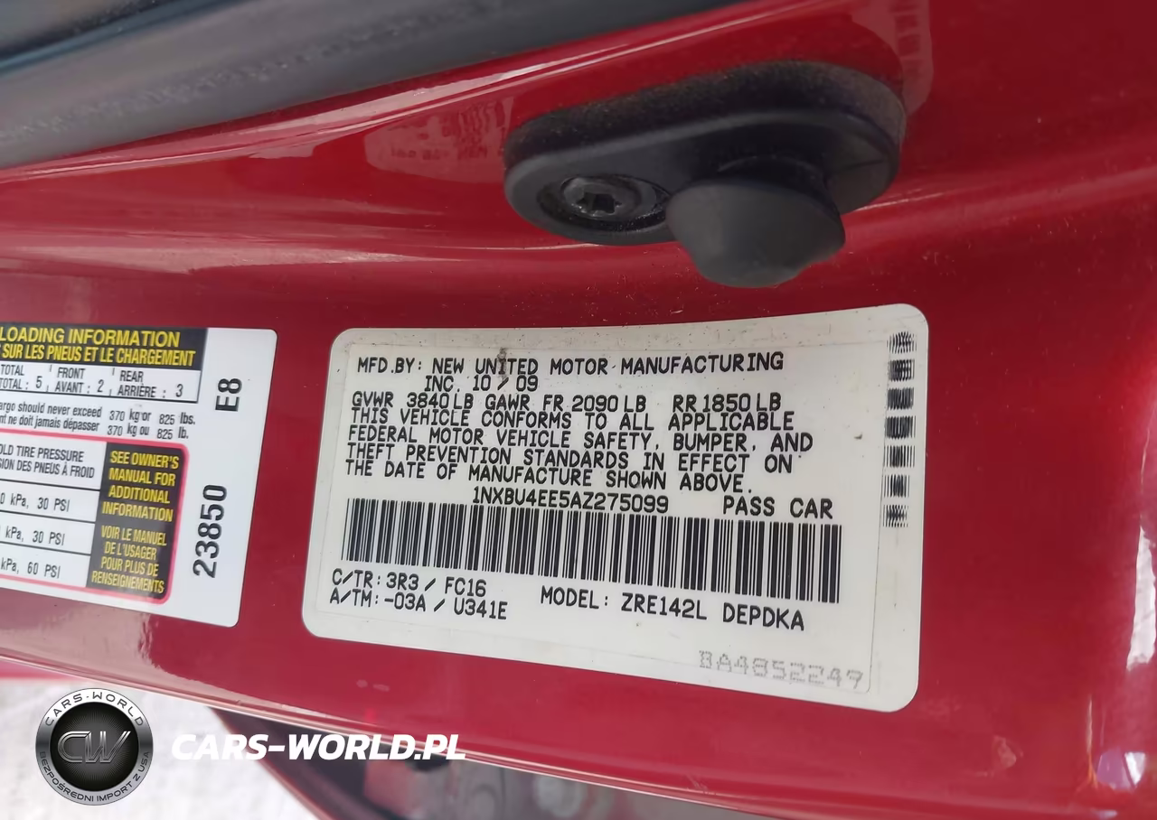 2010 Toyota Corolla Le VIN:1NXBU4EE5AZ275099 - 9