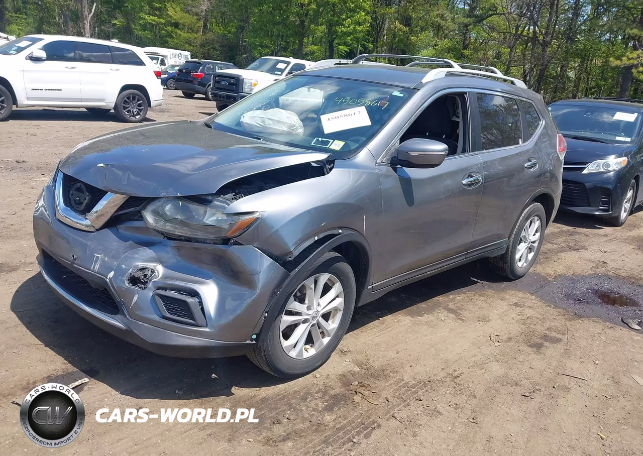 2015 Nissan Rogue Sv VIN:KNMAT2MV7FP505546 - 2