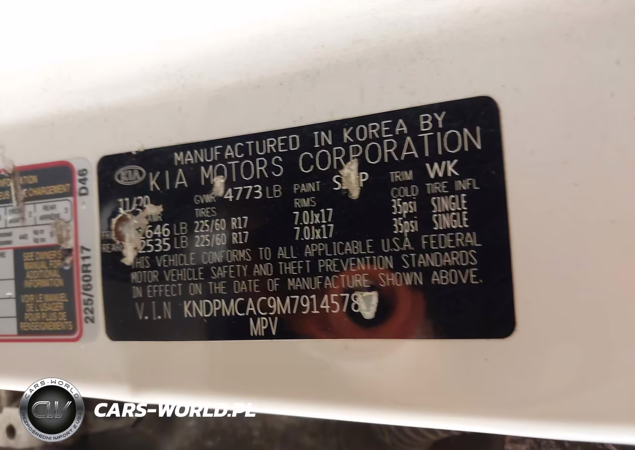 2021 Kia Sportage Lx VIN:KNDPMCAC9M7914578 - 9