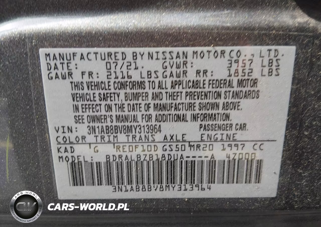 2021 Nissan Sentra S Xtronic Cvt VIN:3N1AB8BV8MY313964 - 9