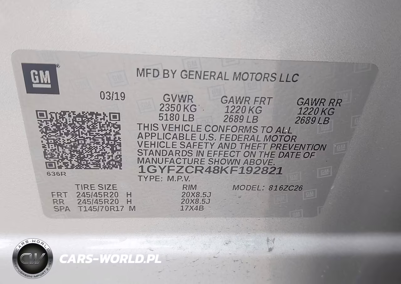 2019 Cadillac Xt4 Premium Luxury VIN:1GYFZCR48KF192821 - 9