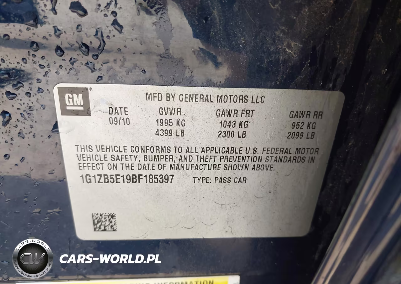 2011 Chevrolet Malibu Ls VIN:1G1ZB5E19BF185397 - 9