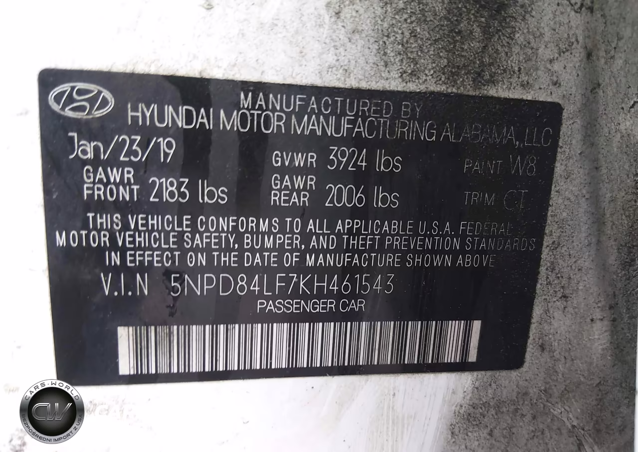 2019 Hyundai Elantra Sel VIN:5NPD84LF7KH461543 - 9
