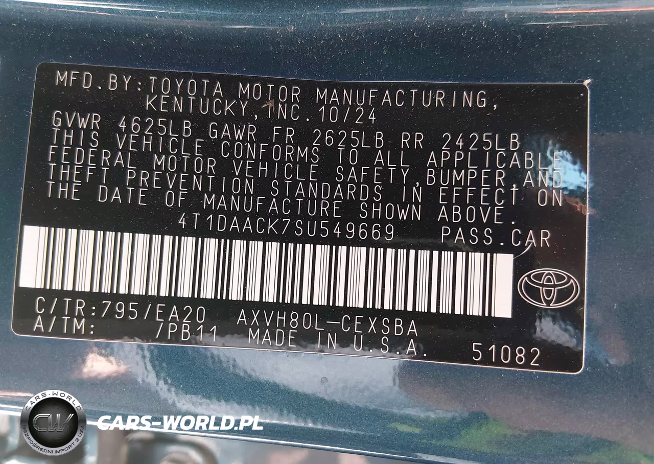 2025 Toyota Camry Se VIN:4T1DAACK7SU549669 - 9