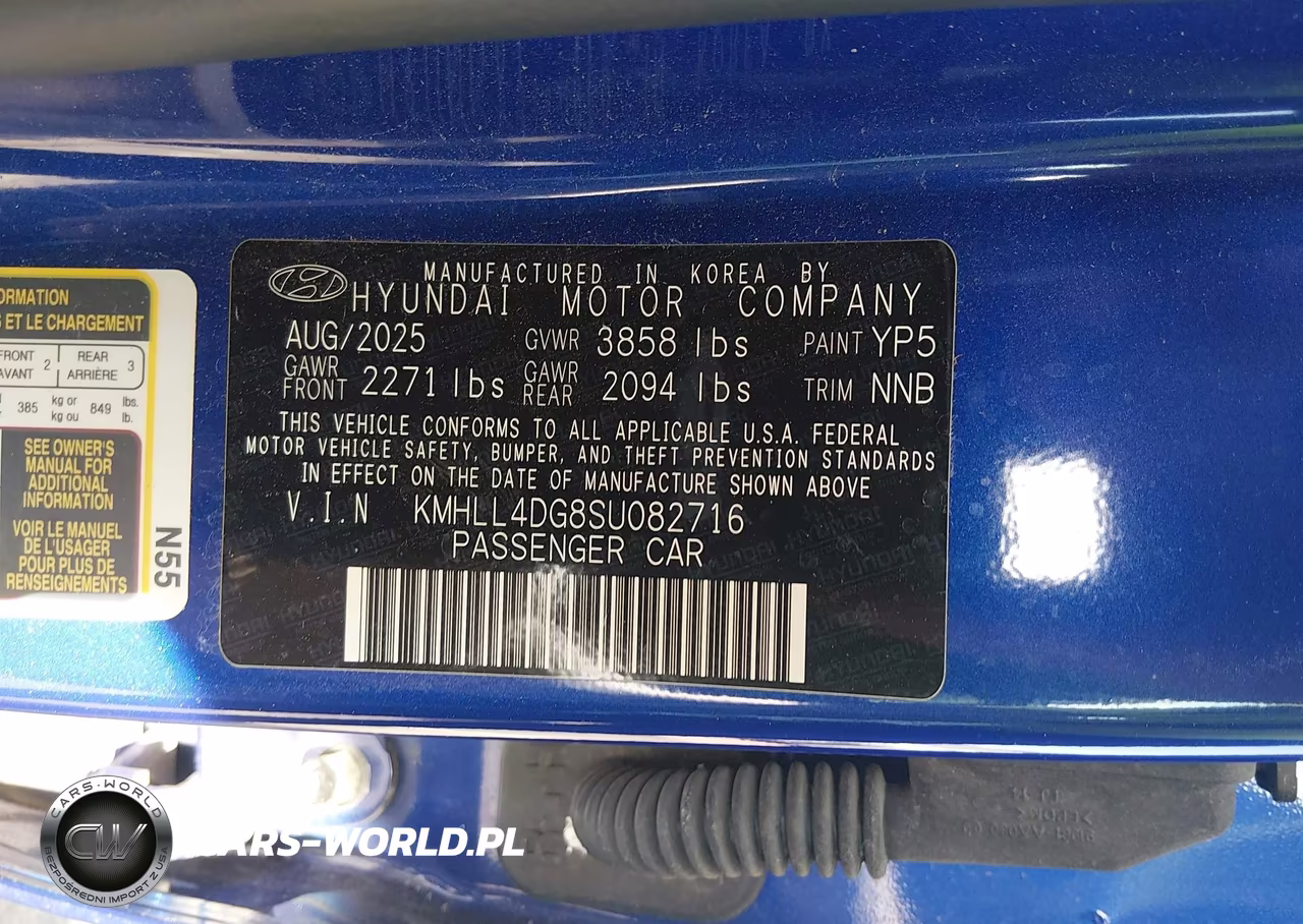 2025 Hyundai Elantra Se VIN:KMHLL4DG8SU082716 - 9