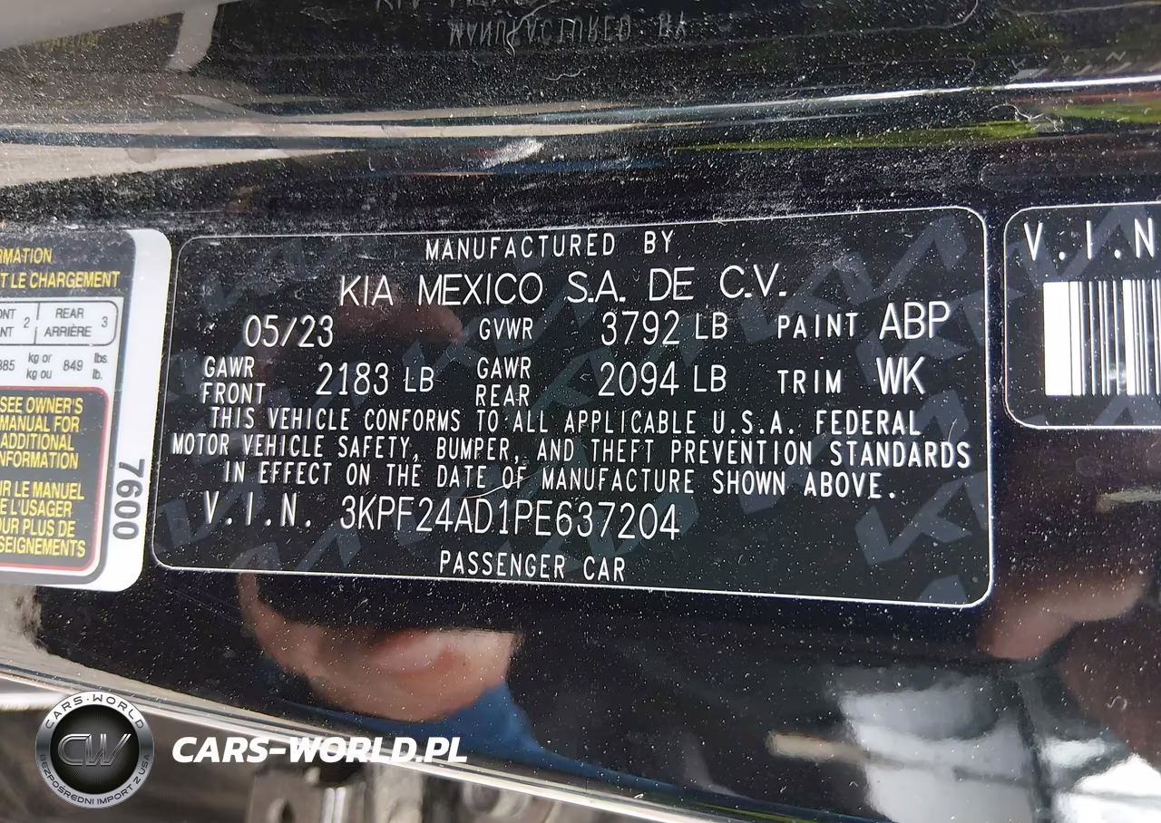 2023 Kia Forte Lx VIN:3KPF24AD1PE637204 - 9