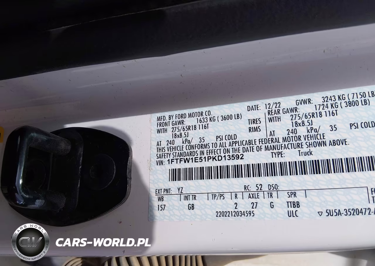 2023 Ford F-150 Xl VIN:1FTFW1E51PKD13592 - 9