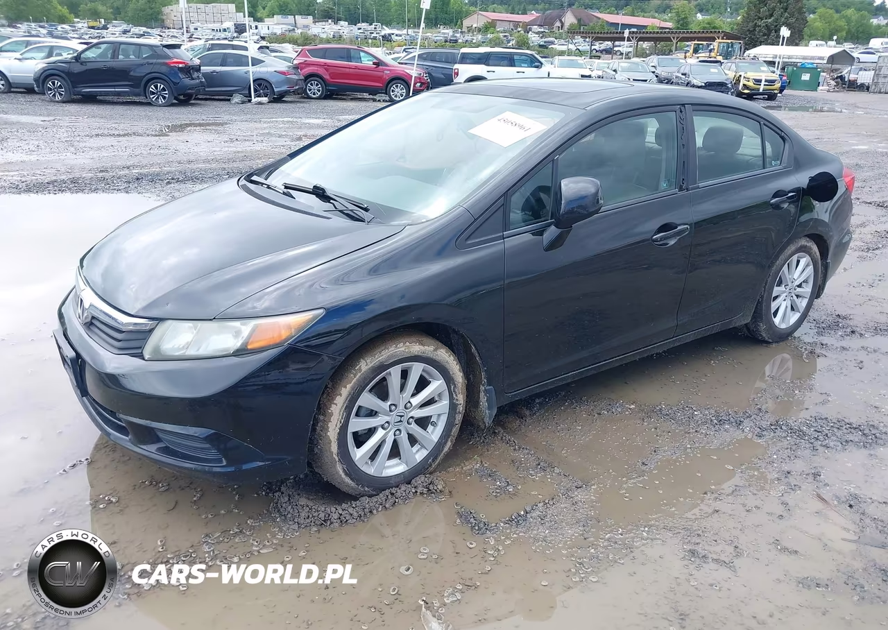 2012 Honda Civic Ex-L VIN:2HGFB2F96CH577221 - 2