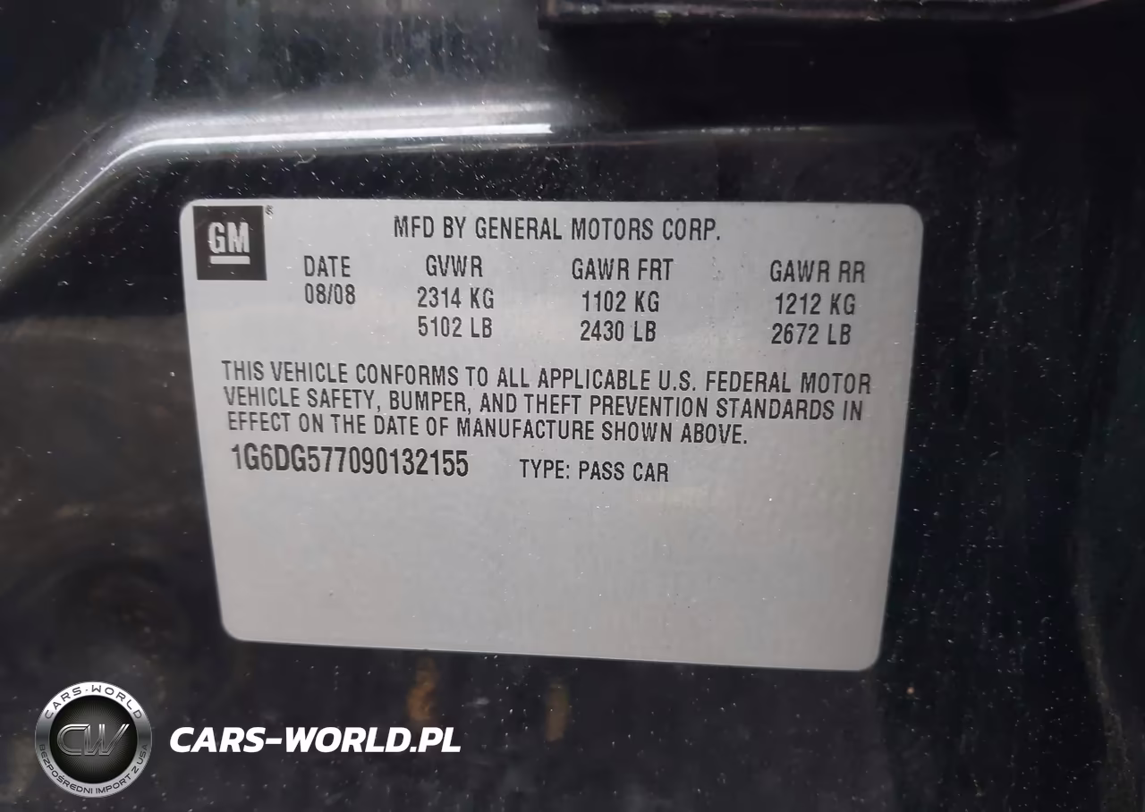 2009 Cadillac Cts Standard VIN:1G6DG577090132155 - 9