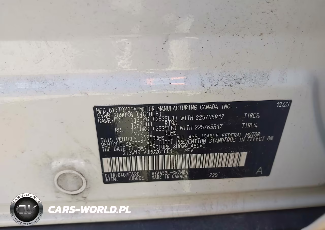 2024 Toyota Rav4 Xle VIN:2T3W1RFV3RC261681 - 9