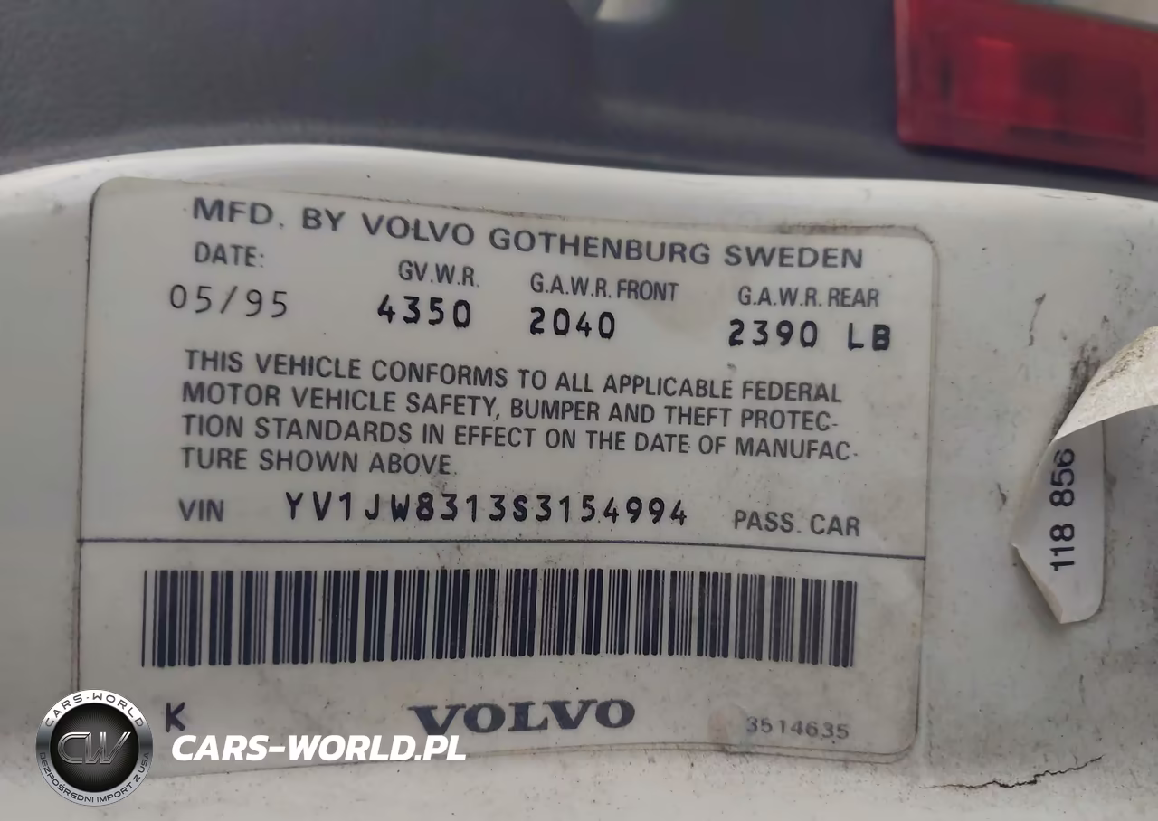 1995 Volvo 940 VIN:YV1JW8313S3154994 - 9
