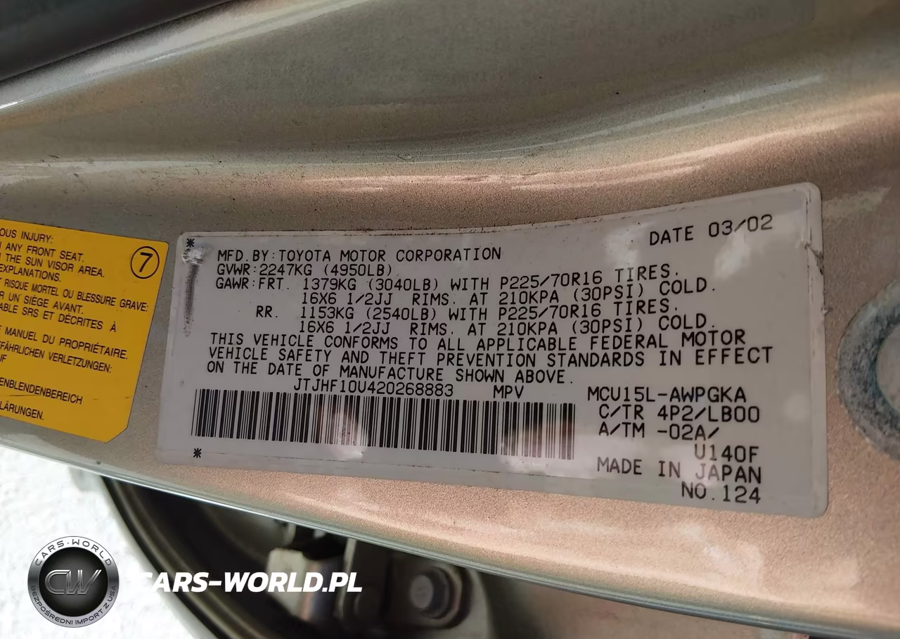 2002 Lexus Rx 300 VIN:JTJHF10U420268883 - 9