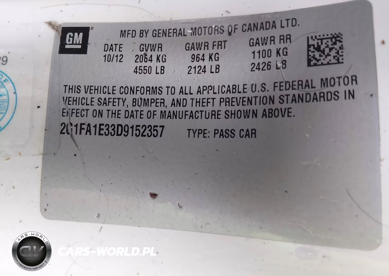 2013 Chevrolet Camaro Ls VIN:2G1FA1E33D9152357 - 9
