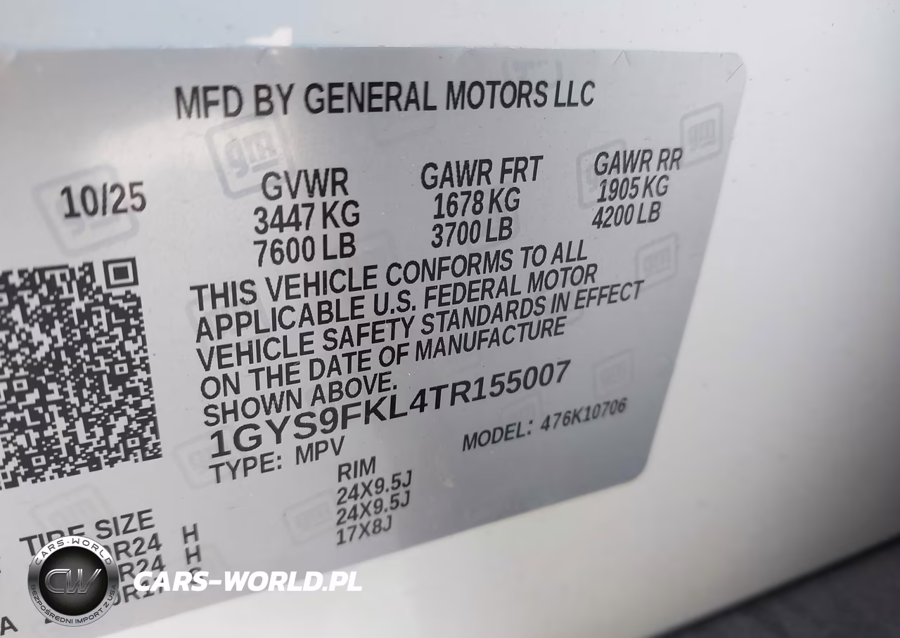 2026 Cadillac Escalade Sport VIN:1GYS9FKL4TR155007 - 9