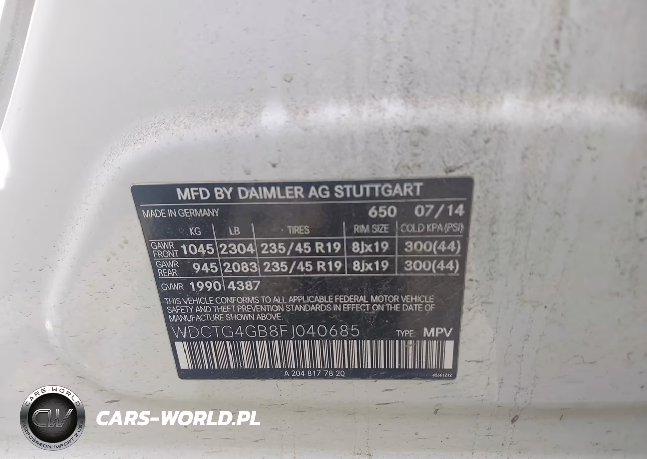 2015 Mercedes-Benz Gla 250 4Matic VIN:WDCTG4GB8FJ040685 - 9