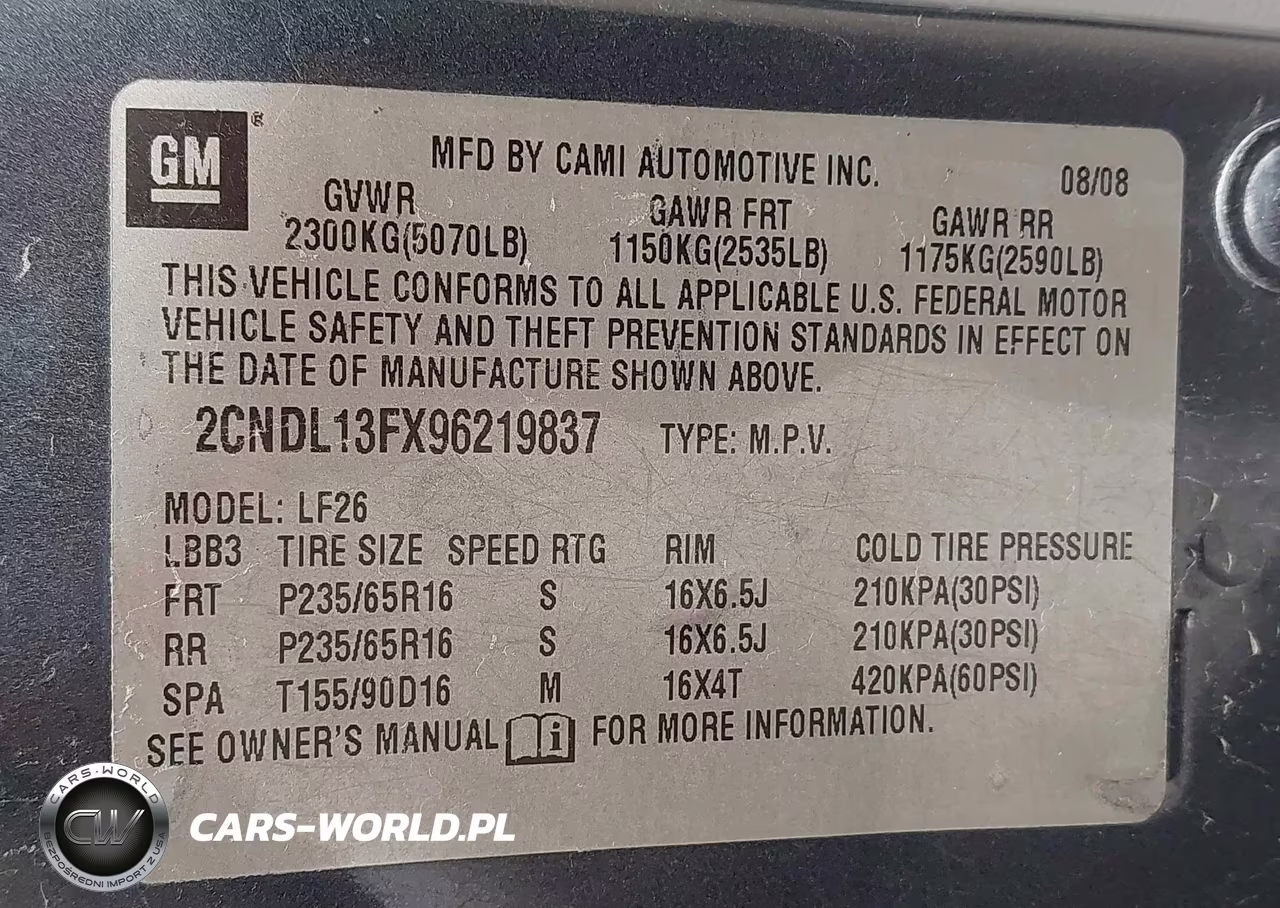 2009 Chevrolet Equinox Ls VIN:2CNDL13FX96219837 - 9