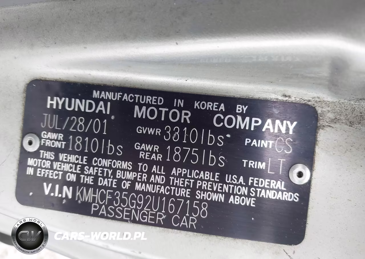 2002 Hyundai Accent L VIN:KMHCF35G92U167158 - 9