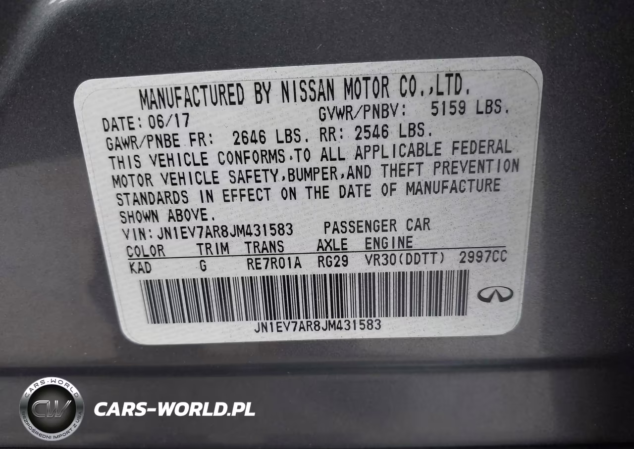 2018 Infiniti Q50 3.0T Luxe VIN:JN1EV7AR8JM431583 - 9