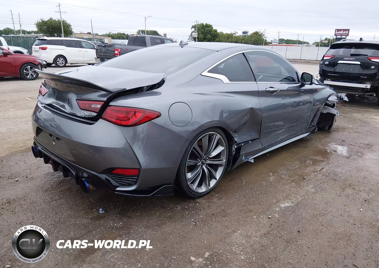2019 Infiniti Q60 3.0T Red Sport 400 VIN:JN1FV7ELXKM440989 - 4