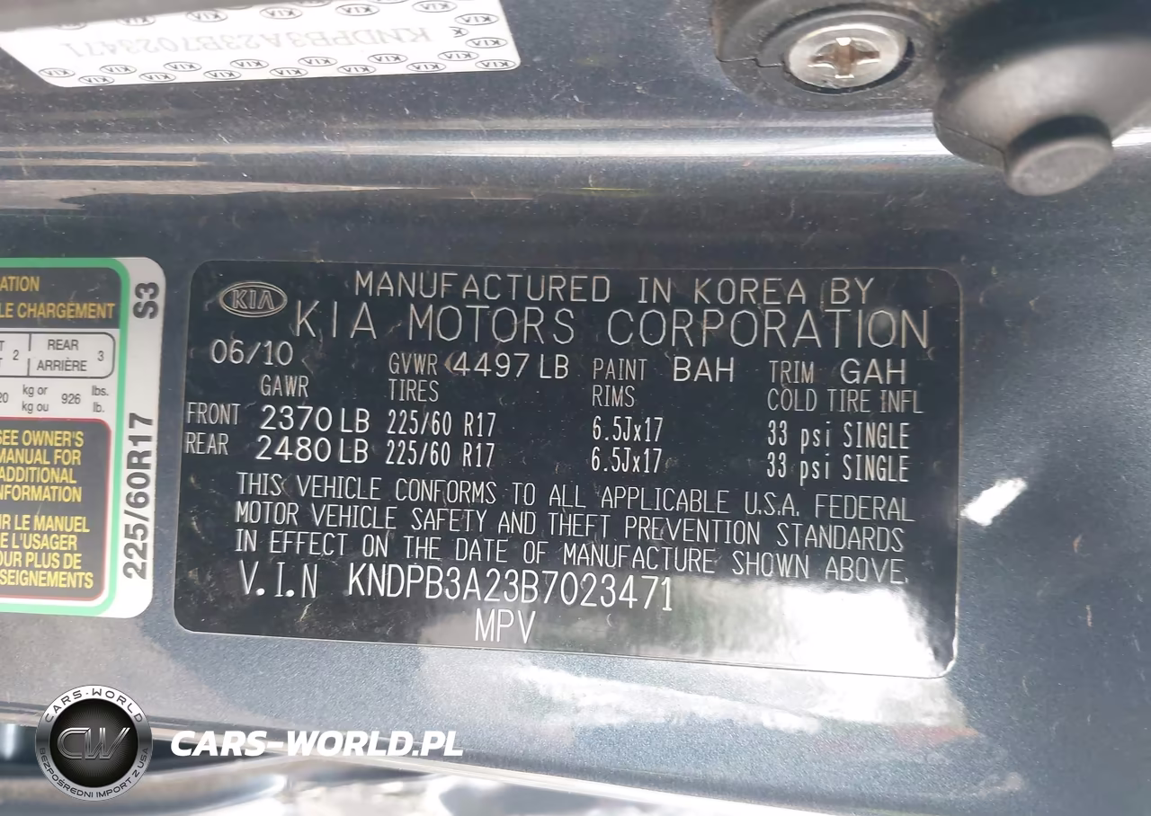 2011 Kia Sportage Lx VIN:KNDPB3A23B7023471 - 9