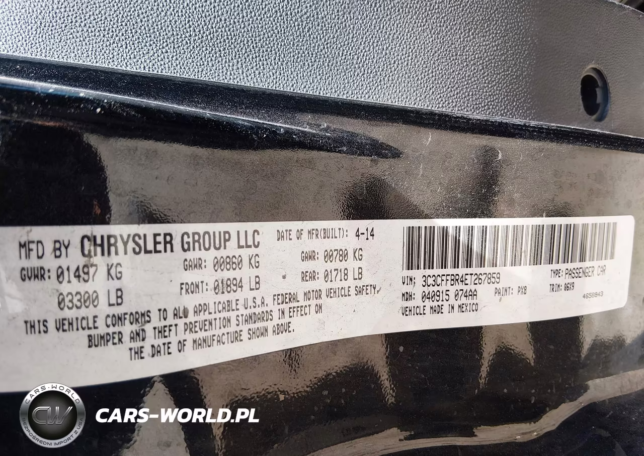 2014 Fiat 500 Sport VIN:3C3CFFBR4ET267859 - 9