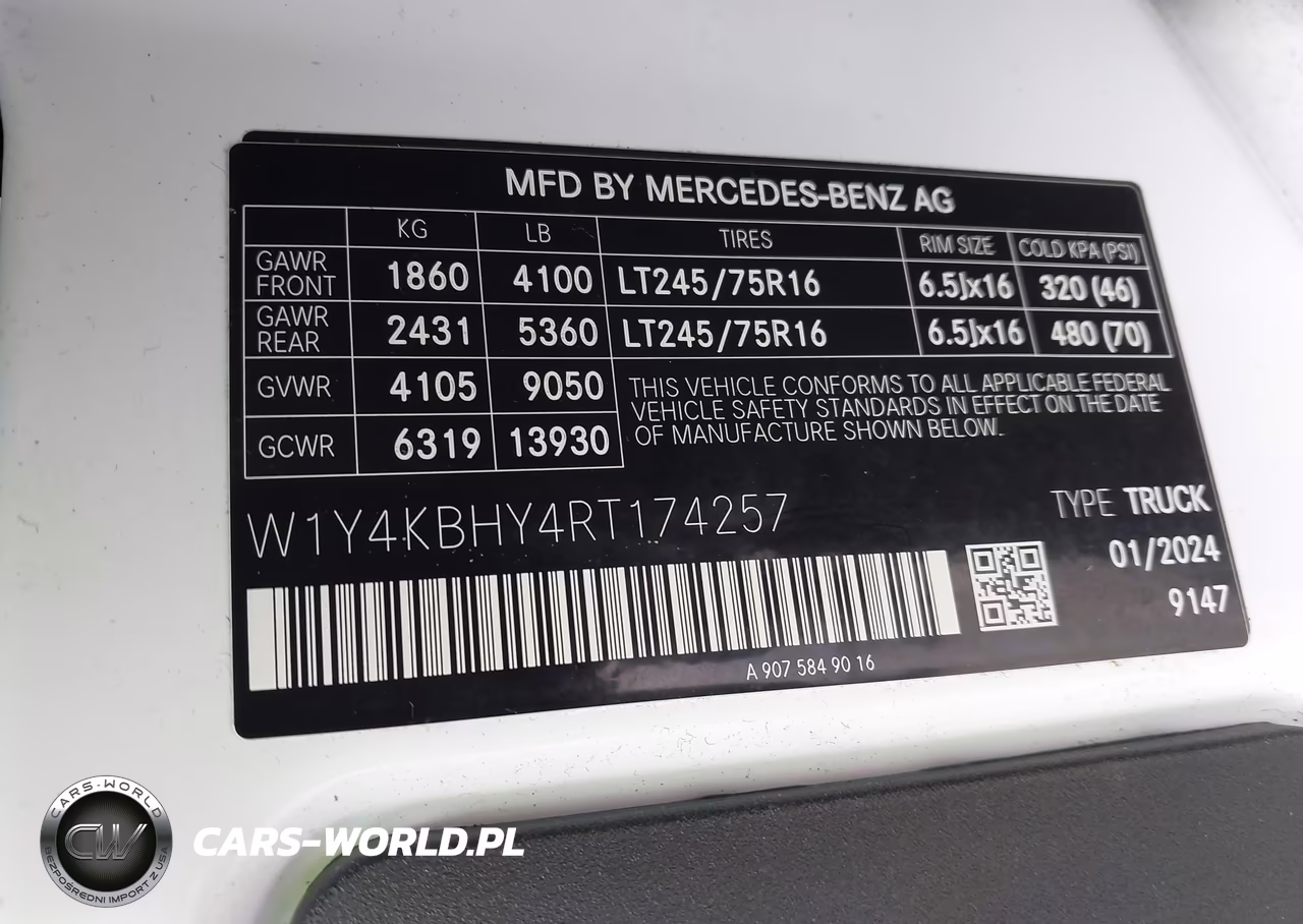 2024 Mercedes-Benz Sprinter 2500 Standard Roof 4-Cyl Diesel VIN:W1Y4KBHY4RT174257 - 9