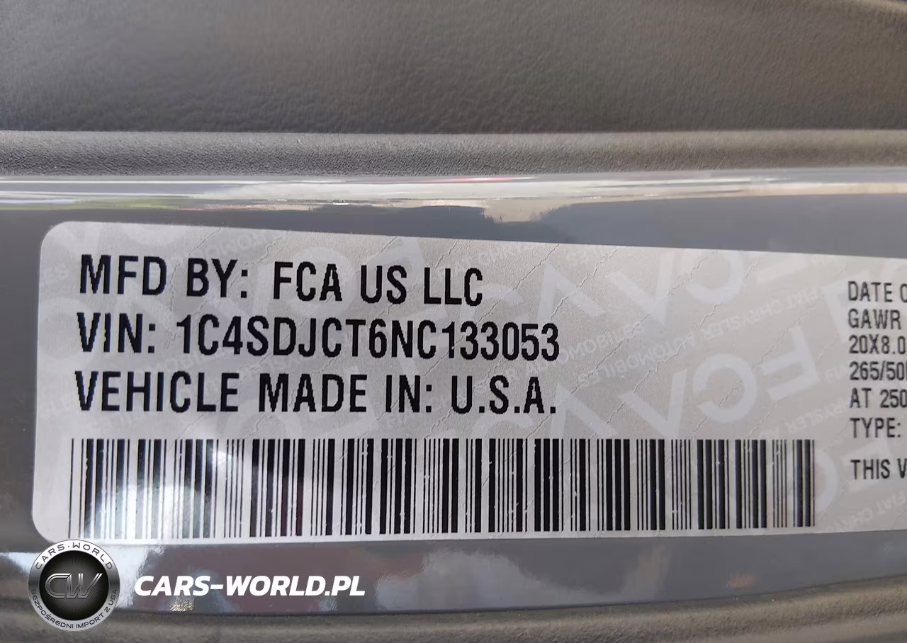 2022 Dodge Durango R-T Plus Awd VIN:1C4SDJCT6NC133053 - 9