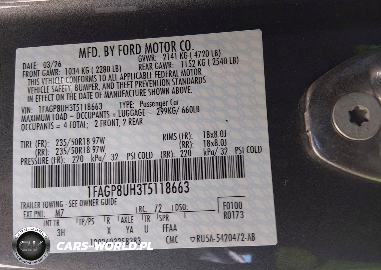 2026 Ford Mustang Ecoboost-Ecoboost Premium VIN:1FAGP8UH3T5118663 - 9
