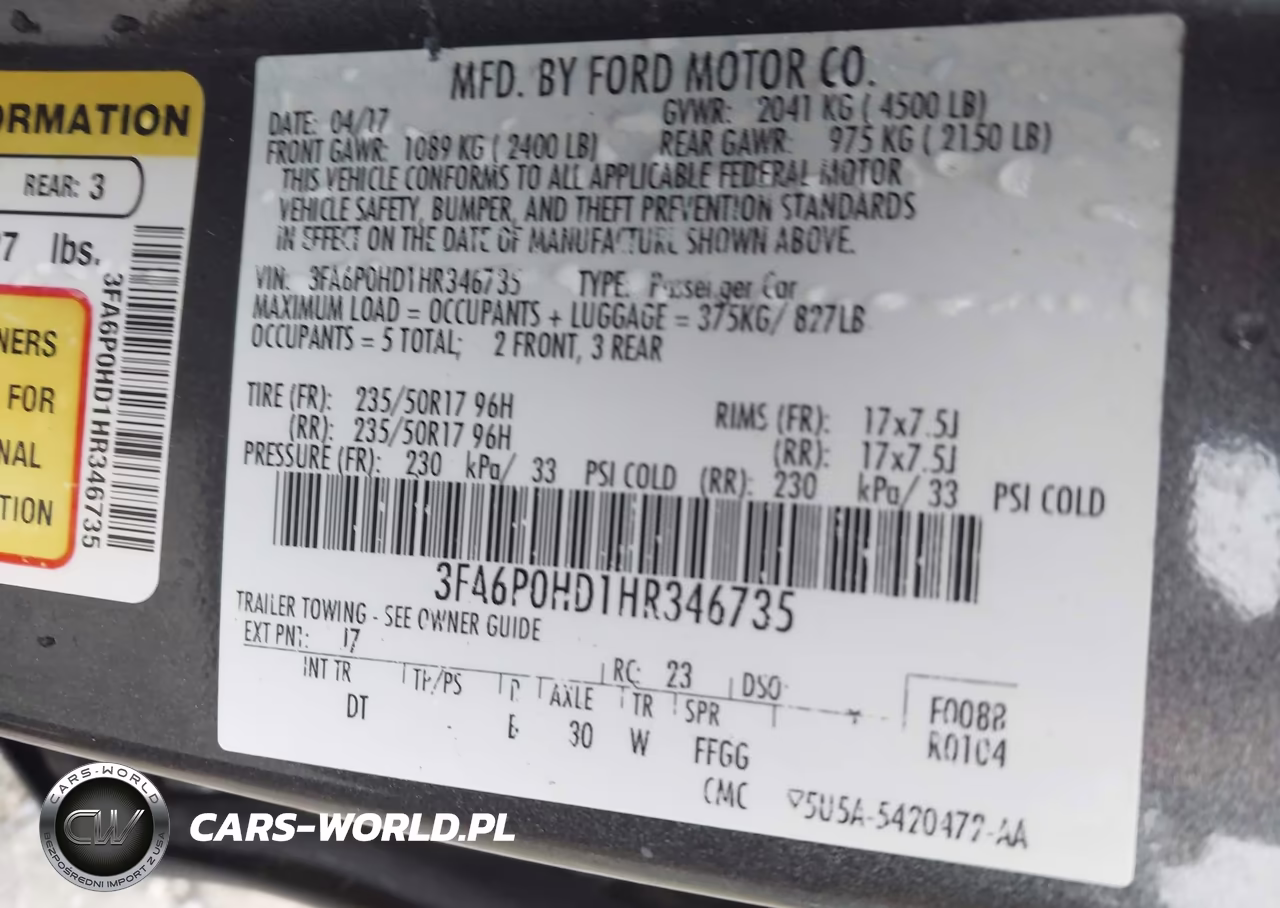 2017 Ford Fusion Se VIN:3FA6P0HD1HR346735 - 9