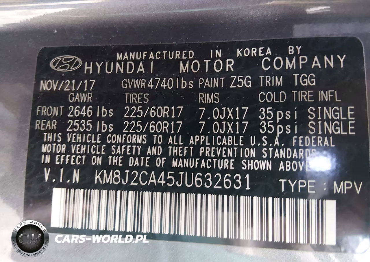 2018 Hyundai Tucson Se VIN:KM8J2CA45JU632631 - 9